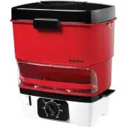 Starfrit Electric Hot Dog Steamer Red Water Level Indicator Sliding Tray 16 in H