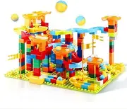 320Pc Duploed Marble Race Run Building Blocks Maze Ball Track Preschool Toy Kids