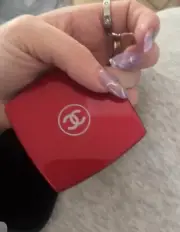 CHANEL CODES Red MIROIR DOUBLE FACETTES MIRROR Compact w Box