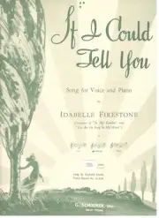 "IF I COULD TELL YOU" SHEET MUSIC-PIANO/VOCAL/GUITAR-MEDIUM VOICE-1942-RARE-NEW