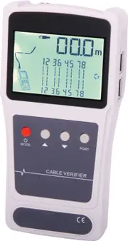 Network and Coaxial Cable Length Tester With Probe Includes USB charging lead