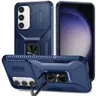 Ring Holder Case Cover Push Window For Samsung Galaxy S24 S23 Ultra A55 A35