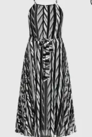 City Chic Medium Dress Sexy Stripe Plus Size 18/20