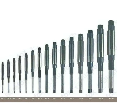 15 PCS ADJUSTABLE HAND REAMER SET H-V TO H-11 SIZES 1/4 " to 1.1/16 " SALE