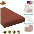 Non-Slip L-Shaped Sofa Cover for Both Left/Right Chaise – Rust, Easy Care Design
