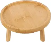 Zerodeko Wooden Plant Stool, Indoors Wooden Plant Stand Mini Wooden Stool Display Stand Vase Bonsai Pot Display Stand Succulents Plant Stand Riser for Home, Garden