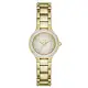【DKNY】低調巴黎簡約都會腕錶-鑽框白x金(NY2392)