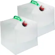 2 Pack Collapsible Water Container 2.6 Gallon Portable Water Storage Jug for ...