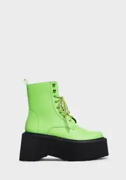 [Lemon Drop by Privileged] Lime Cornelia Platform Boots