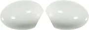 X AUTOHAUX Pair Car Rear View Driver Passenger Side Mirror Cover Cap Replacement White for BMW Mini Clubman R55 Hatchback Cooper R56 Convertible R57 Trims