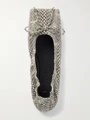 [Jacquemus] Jacquemus - Snake-effect Leather Ballet Flats - Snake print - FR39 FR39 Animal print