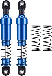 2Pcs 1:10 RC Car Suspension Absorber, Metal Spring Replacement Parts for RC Crawler, Blue