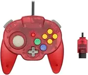 Warrior 64 Wired Controller for Original Nintendo 64 N64 Console (Red)