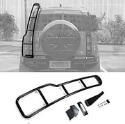 Black Aluminium Rear Access Ladder Rack Roof Step Ladder Fit for Land Rover Defender 110 90 130 2020-2024