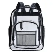 Unisex Waterproof Backpack for Men and Women, Casual Transparent Fashion Portable Travel School Bag