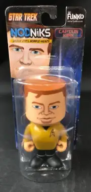2009 NodNiks Urban Vinyl Funko Star Trek Captain Kirk Bobble-Head NIB!