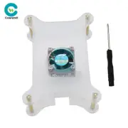 Clear Raspberry Pi 4 Model B/3B+/3B/2B +Cooling Fan DC 5V Raspberry Acrylic Case