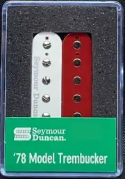 Seymour Duncan '78 Model Trembucker - White/Red Zebra