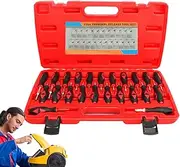 Terminal Pin Removal Tool - 23 Piece Removal Kit, Plug Connector Tool | Heavy Duty Pin Release Supplies With Multiple Needle Pullers, Automotive Wiring Harness Disassembly, Home Appliance Maintenance