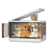 Catzon Collapsible Storage Bins with Lids and Doors for Kitchen Bathroom