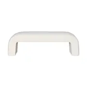[James Lane] Decker Bench Boucle Ivory