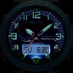 【CASIO 卡西歐】PRO TREK 太陽能登山計時錶(PRG-601YB-2)