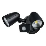 Eglo Chopper 30W LED Tri Colour Twin Head Outdoor Spotlight with Motion Sensor