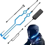 Helmets Light Strip, Bright LED Warning Light for Motorcycle Helmets, LED Helmets Light Night Riding Signal Helmets Light Fits Most Motorcycle Helmets Puchen