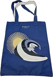 [RADLEY] I need vitamin sea Cotton Canvas Shopper Tote bag in Cobalt, Cobalt, One Size