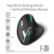 Wireless Vertical 2.4G Bluetooth Mouse Full Color Light 8 Key Programming Mouse