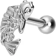[PIERCINGLINE] Titanium Ear Piercing KOI Carp Fish Piercing Jewellery Ear Plug Helix Choice of Colours