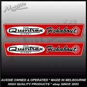 QUINTREX - FISHABOUT - PAIR - VINTAGE - BOAT DECALS