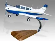Piper PA-28-180 Cherokee Archer V2 Desk Wood Airplane New Model Small Scale 1/32