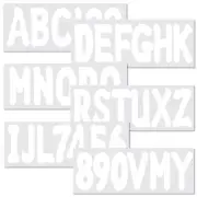 Marine Vessel Registration Toolkit 4 Sets of Alphabet & Number Decal (A-Z & 0-9)