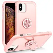 For iPhone X / XS Rotating Ring Holder ic Phone Case