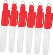 UPKOCH 6-Pack Golf Ball Marking Pen Set Oil-Based Ink for Accurate Lines Portable Keychain for Practice Tournaments