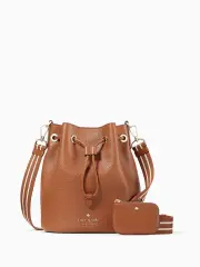 Rosie Pebbled Leather Bucket Bag