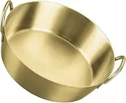 Zerodeko Stainless Steel Seasoning Dish Double Handle Dipping Bowl for Sauces and Condiments Portable Metal Sauce Bowl for Indoor and Outdoor Use for Family Dinners and Picnics
