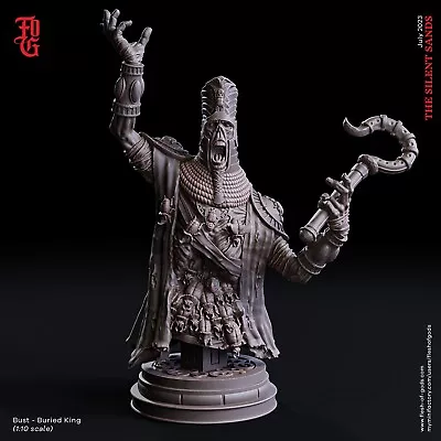 The Buried King Bust by Flesh of Gods | D&D | DnD | Print on Demand