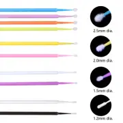 100 Microbrush Micro Brush Applicator Tips for Makeup Eyelash Dental ns