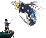 Catfish Hooks - Simulation Fly Lures with Hook,Fish Bait for Casting Floating Shallow Stream Creek Pier Tenkara Wet River Trolling Dry Lake