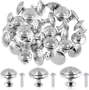 [Tanstic] 30 Pack 1.06 Inch Silver Round Kitchen Cabinet Knobs with Screws, Drawer Knobs Hardware Round Knob Dresser Knobs Closet Knobs Kitchen Drawer Pulls Cabinet Hardware Cupboard Handles