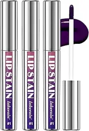 RUNQHUI Matte & Glossy Liquid Lipstick Set for Women Long Lasting Waterproof Lip Stain Tint Non Sticky Smudge Proof Lip Gloss Makeup Wedding Party Everyday Use Light Pink 3Pcs One Size