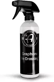 Adam'S Graphene Tire Dressing - Deep Black Finish W/Graphene Non Greasy Car Deta