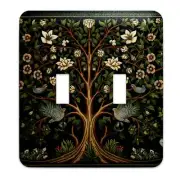 Decorative Wallplate - William Morris Inspired Tree of Life Light Switch Cover,