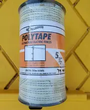 Gallagher G623W/D 1/2 in. White Poly Tape 656 ft. for Portable Electric Fences