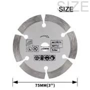 Sbestily 3 " Stone Cutting Disc Mini Saw Blade75Mm Diamond Cutting Blad Ceramic