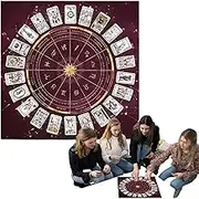 Altar Cloth - Square Table Napkin Divination Supplies - Flannel Card Pad Metaphysical Square Board Game Mat for Divination, Astrology & Oracles