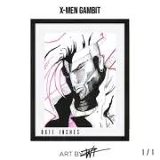 X-men Gambit Sketch By Wiz