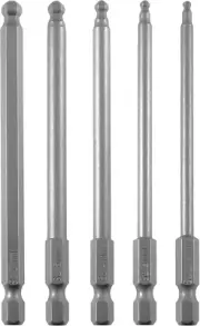 Ball End Hex Head Metric Allen Wrench Screwdriver Bit Set 5PCS 2.5Mm 3Mm 4Mm 5M